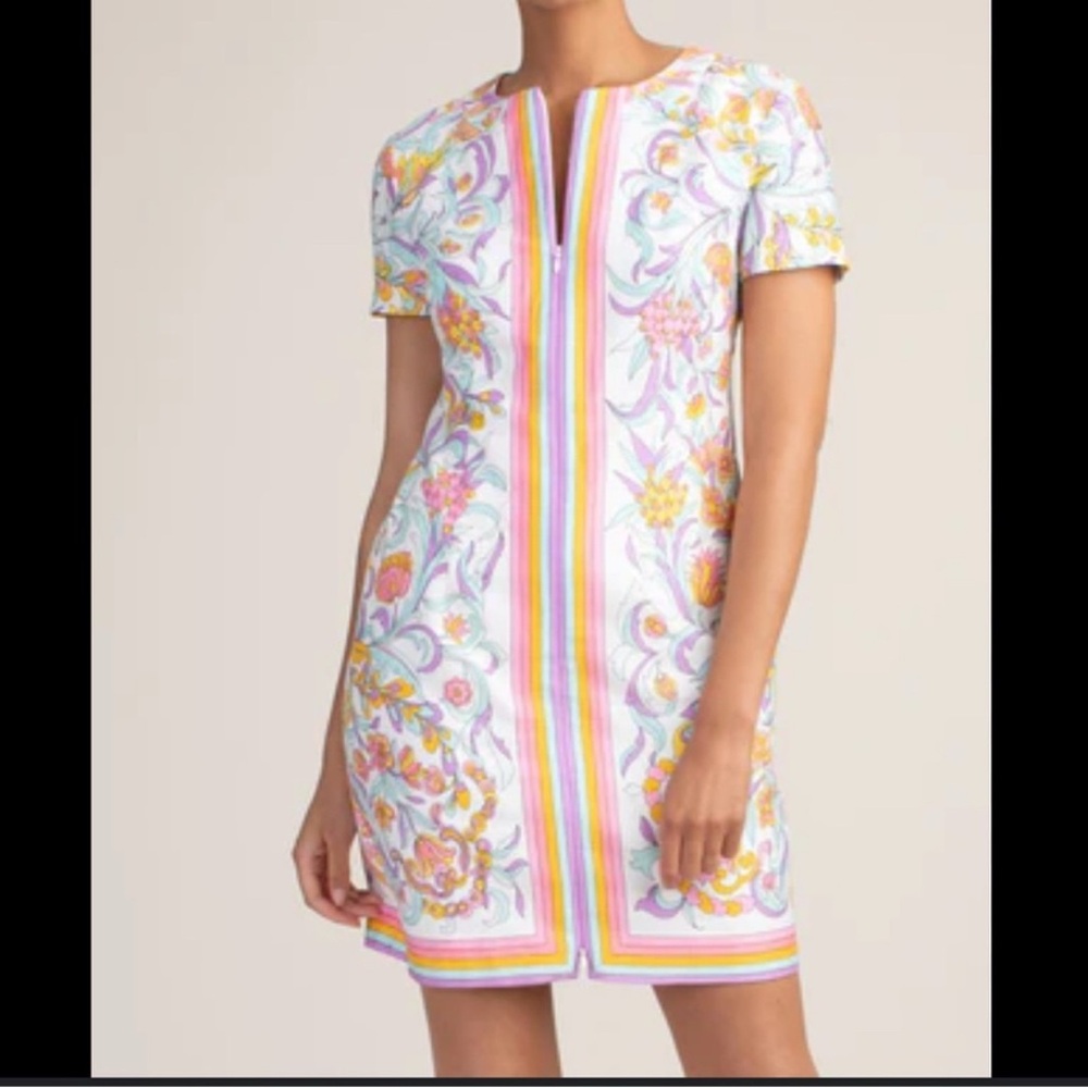 Trina Turk Multicolor Embroidered Mini Dress